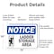Signmission Ladder Storage Area, 14 in W x Rectangle, Aluminum OS-2PACK-NS-A-1014-L-13945 - alternate 4